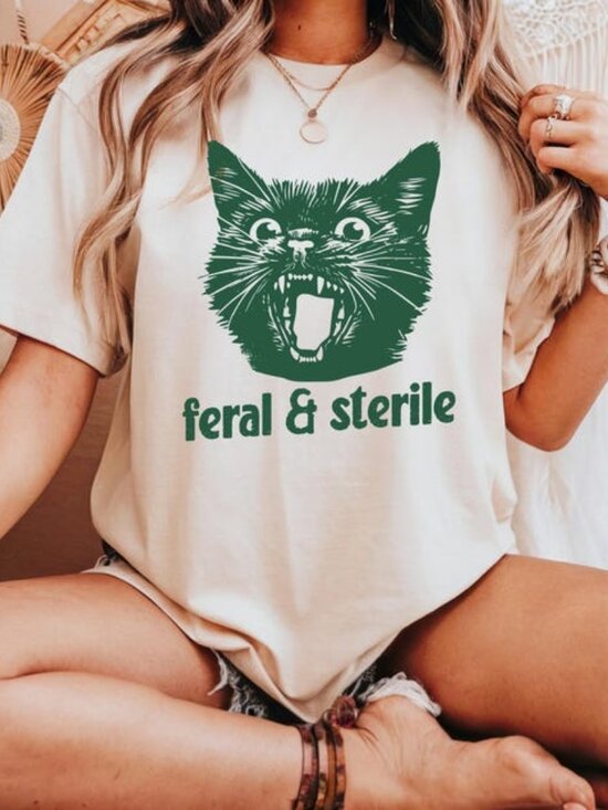 Tops - Funny Cat Shirt, Cat Lover Tee, Surgery Shirt, Feral Cat Tee